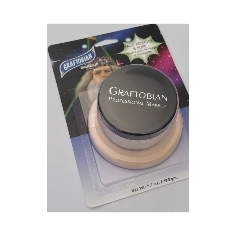 POWDR.W/PUFF-CARDCLOWN WHITE